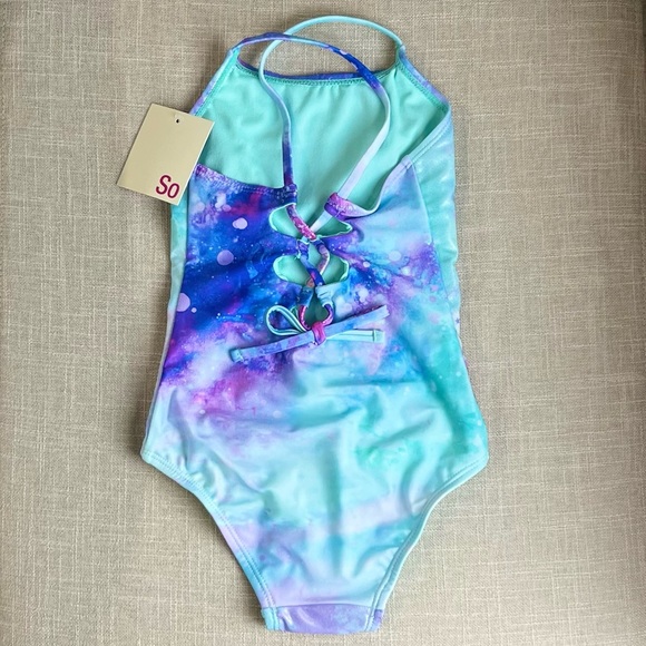 🛑KEPT🛑 SO Mermaid Girls Swimsuit Bathing Suit 4/5 - Picture 4 of 6